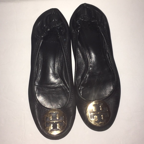 Tory Burch black flats size 8 Good condition. - Picture 2 of 12